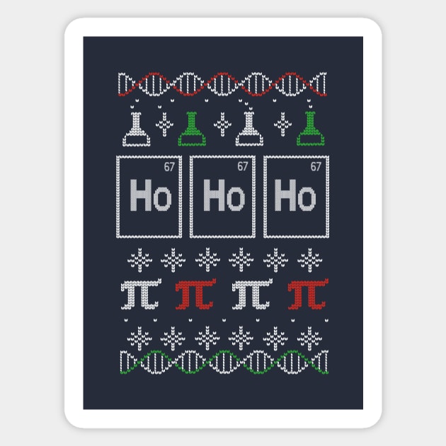 Science Christmas - Pi Number - Geeky Santa Sticker by BlancaVidal